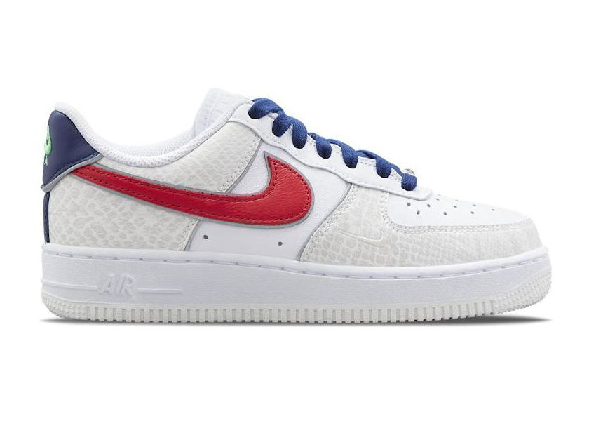 Nike Air Force 1 '07 LX 'Just Do It - White University Red Snakeskin' DV1493-161-2