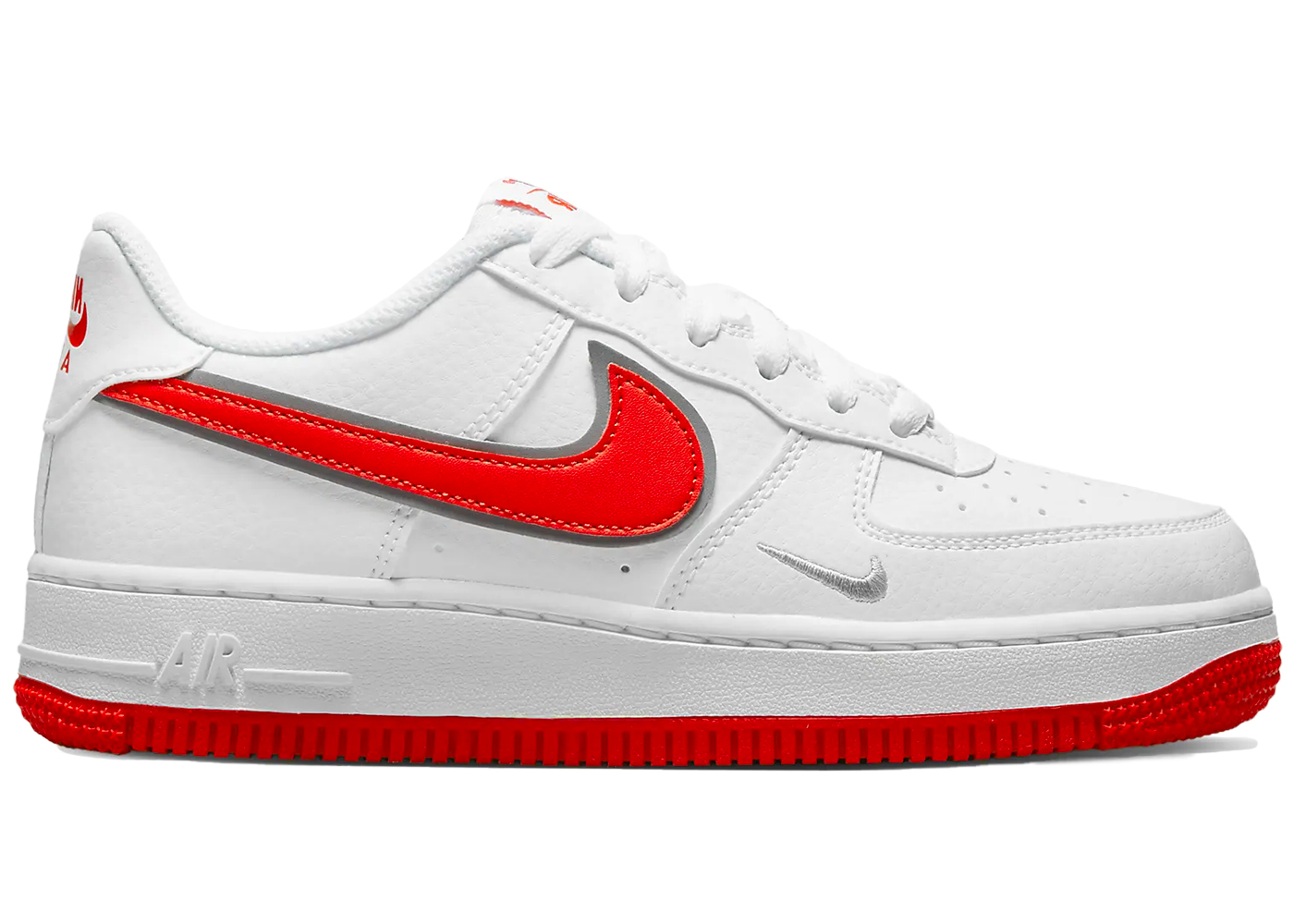 Nike Air Force 1 SE 'Mini Swoosh - White Habanero Red' DX9269-101-1